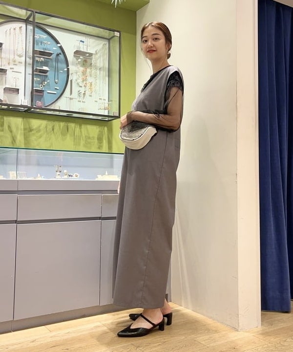 Yumenoさんの「BEAMS WOMEN｜Ray BEAMS / ライン ストーン バッグ」を使ったコーディネート