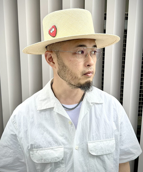 林 義人さんの「BEAMS PLUS / ピマコットン ショートスリーブ オープンカラー シャツ」を使ったコーディネート