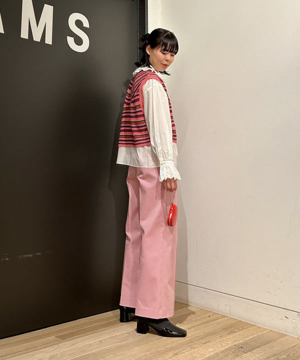 早川 萌子さんの「BEAMS WOMEN｜BEAMS BOY / マルチボーダー ベスト」を使ったコーディネート