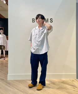BEAMS（ビームス）シャンブレー オープンカラー シャツ（シャツ