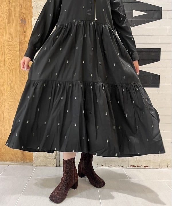 ちりこさんの「BEAMS WOMEN｜Ray BEAMS / ラメ ブーツ」を使ったコーディネート