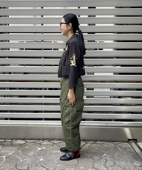 ミナミマリコさんの「BEAMS WOMEN｜BEAMS BOY / 25mm WASH ベルト」を使ったコーディネート