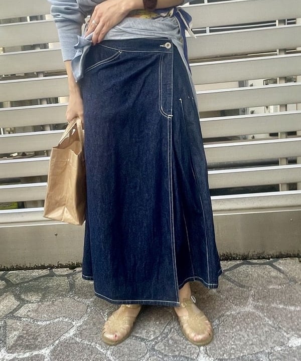 みりさんの「BEAMS WOMEN｜ラップ プリーツ スカート」を使ったコーディネート