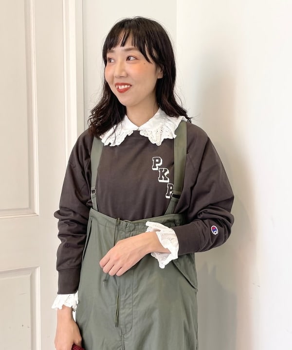 おのすさんの「BEAMS WOMEN｜BEAMS BOY / US ARMY オーバー パンツ」を使ったコーディネート