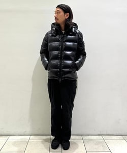 【美品】MONCLER モンクレール MAYA ブラック ボリューム サイズ3