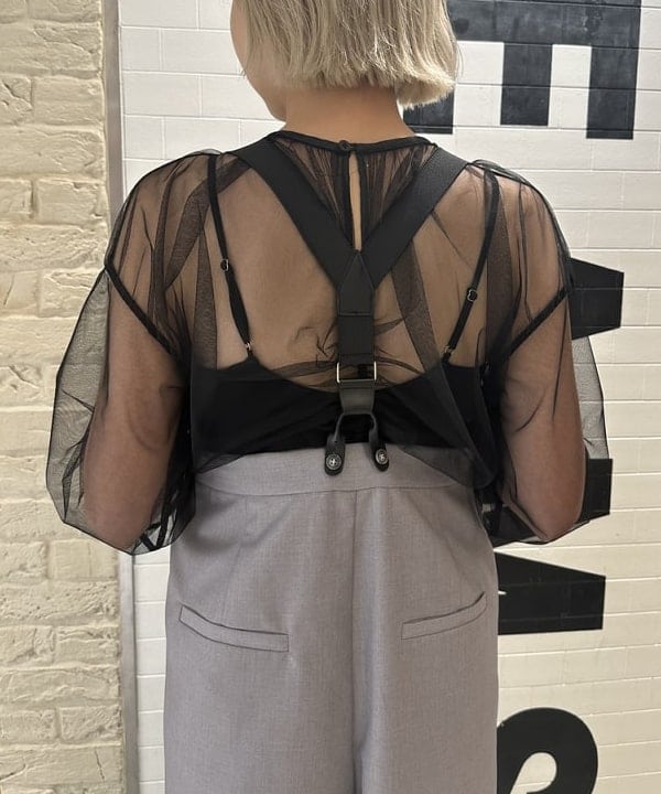 Nagumo Yukiさんの「BEAMS WOMEN｜Ray BEAMS / ビッグ シルエット サスペンダー付き パンツ」を使ったコーディネート