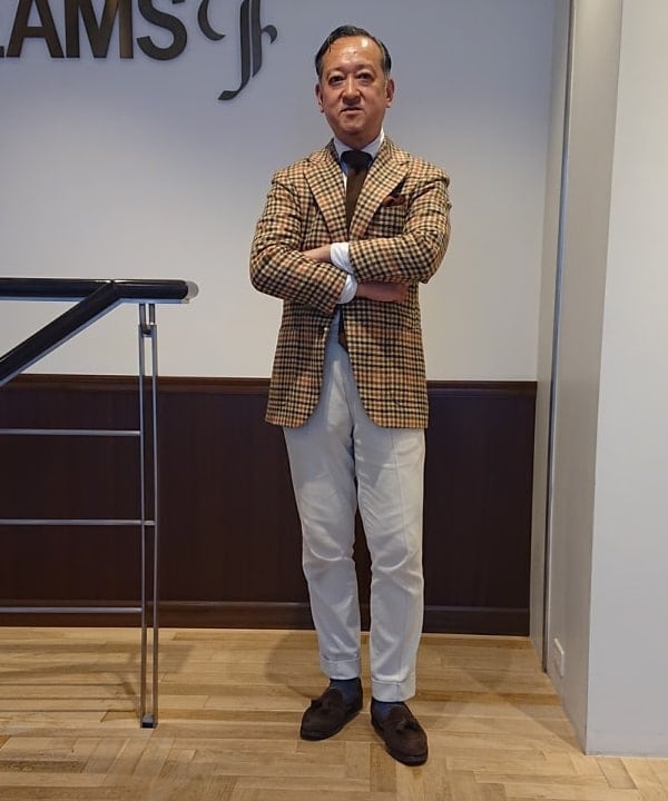 SANTONI / BEAMS F別注セミブローグ 7 1/2