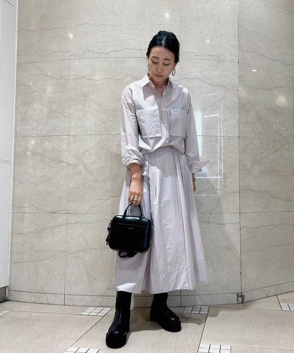 川口 恵さんの「BEAMS WOMEN｜Ray BEAMS / パイプ フープ ピアス」を使ったコーディネート