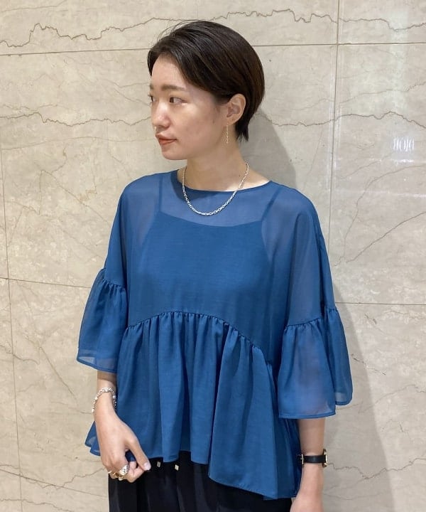 SANOさんの「BEAMS WOMEN｜PHILIPPE AUDIBERT / ALBA ネックレス シルバー」を使ったコーディネート