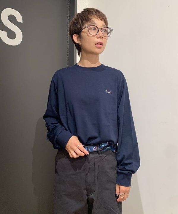 矢野(青木)優香さんの「BEAMS WOMEN｜BEAMS BOY / ワイド チノパンツ」を使ったコーディネート