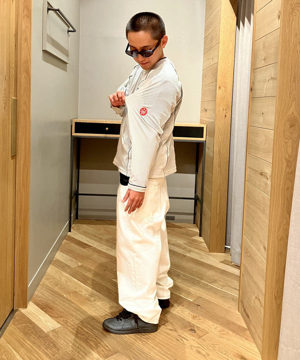 森末　瑞騎さんの「BEAMS WOMEN｜ワイド テーパード デニム」を使ったコーディネート