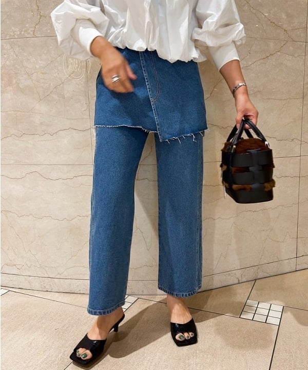 川口 恵さんの「BEAMS WOMEN｜Ray BEAMS / ラウンド カット ミュール」を使ったコーディネート