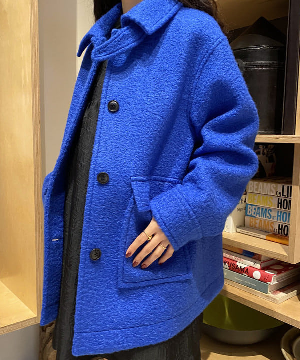 マツド ユメカさんの「BEAMS WOMEN｜Ray BEAMS / フクレ ジャカード スクエアネック ミニワンピース」を使ったコーディネート
