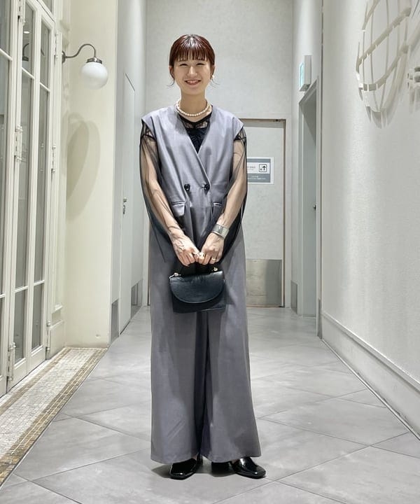 Ray BEAMS スーツディテールサロペット サイズ1 グレー