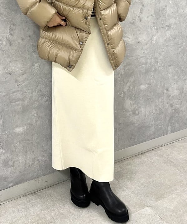 shirakiさんの「BEAMS WOMEN｜シンプル タイト ニットスカート .M.」を使ったコーディネート