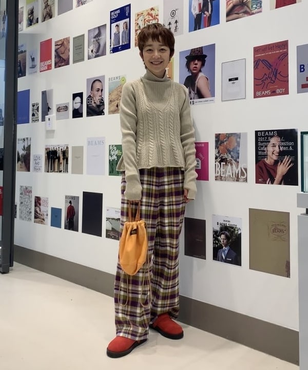 矢野(青木)優香さんの「BEAMS WOMEN｜maturely / Suede Slingbac Sandals」を使ったコーディネート