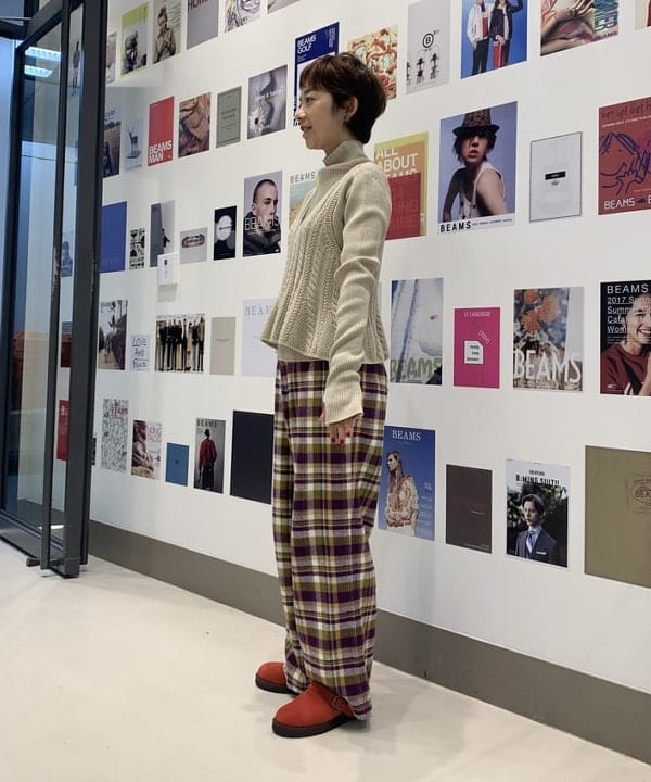 矢野(青木)優香さんの「BEAMS WOMEN｜maturely / Suede Slingbac Sandals」を使ったコーディネート
