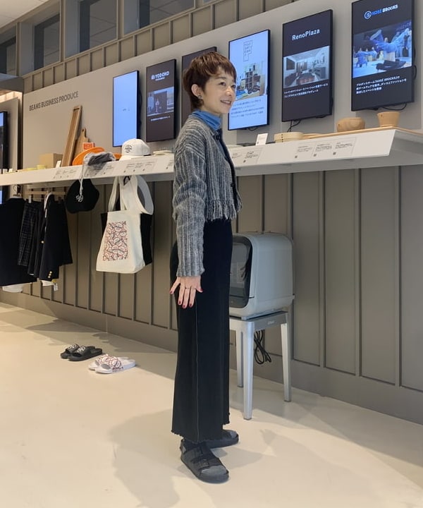 矢野(青木)優香さんの「BEAMS WOMEN｜」を使ったコーディネート