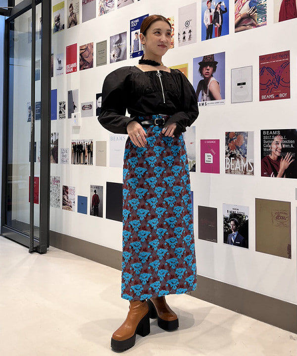 ちりこさんの「BEAMS WOMEN｜Ray BEAMS / プラットフォーム ブーツ」を使ったコーディネート