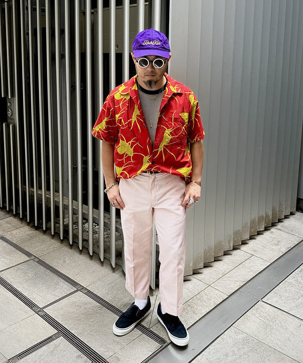 林 義人さんの「DALE HOPE &times; BEAMS PLUS / 別注 Short Sleeve Aloha Shirt Papale Lau Niu」を使ったコーディネート