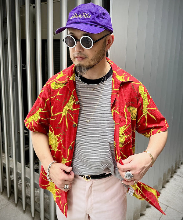 林 義人さんの「DALE HOPE &times; BEAMS PLUS / 別注 Short Sleeve Aloha Shirt Papale Lau Niu」を使ったコーディネート