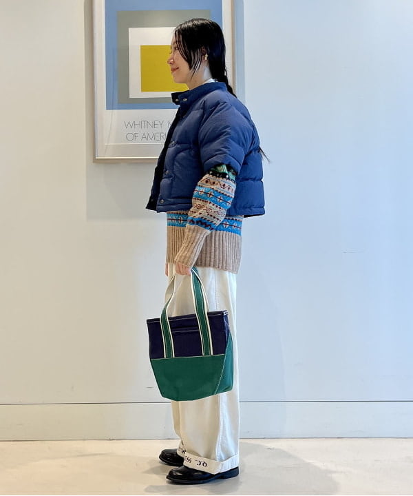 にしだてさんの「BEAMS WOMEN｜L.L.Bean / Deep Bottom Deluxe Boat and Tote S」を使ったコーディネート