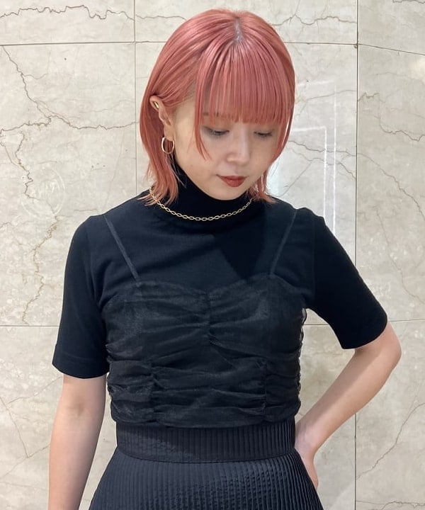 篠崎 香月さんの「BEAMS WOMEN｜Ray BEAMS / チュール ギャザー ビスチェ」を使ったコーディネート