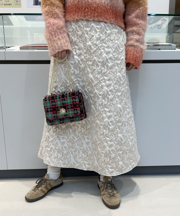 渡邊 舞さんの「BEAMS WOMEN｜Ray BEAMS /  フクレ ジャカード キャミ ワンピース 23AW」を使ったコーディネート