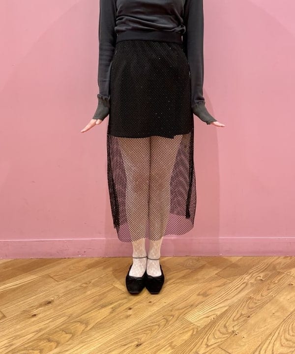 水野 萌香さんの「BEAMS WOMEN｜BEAMS BOY / リブ タートル ロングスリーブ」を使ったコーディネート