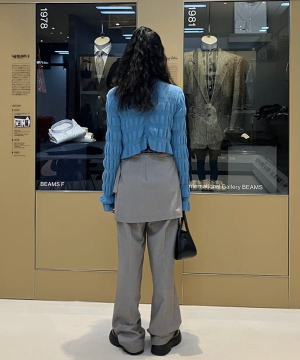 マツド ユメカさんの「BEAMS WOMEN｜Ray BEAMS / シャーリング ジップ カーディガン」を使ったコーディネート