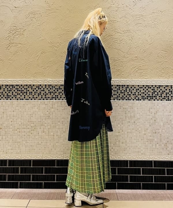 ひるてぃさんの「BEAMS WOMEN｜BEAMS BOY / ボーイ メモリープリント ワンピース」を使ったコーディネート