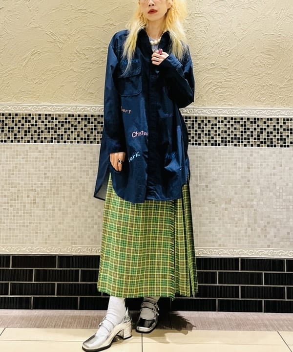 ひるてぃさんの「BEAMS WOMEN｜BEAMS BOY / ボーイ メモリープリント ワンピース」を使ったコーディネート