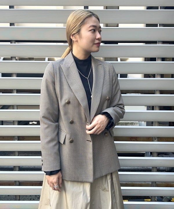 千田 静香さんの「BEAMS WOMEN｜PHILIPPE AUDIBERT × Demi-Luxe BEAMS / 別注 Jason パール ネックレス」を使ったコーディネート