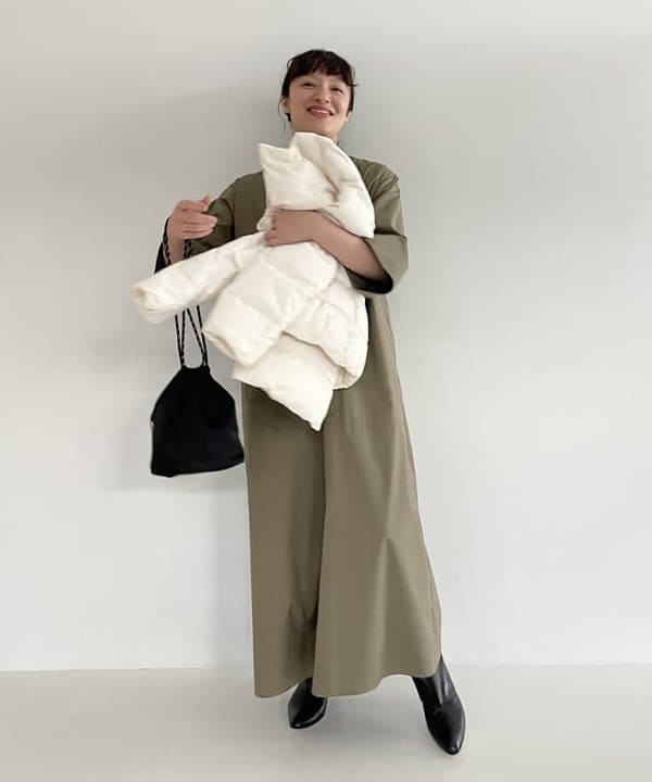 IZUMI MAYUMIさんの「BEAMS WOMEN｜PYRENEX × Demi-Luxe BEAMS / 別注 CANNES SOFT ダウンジャケット」を使ったコーディネート