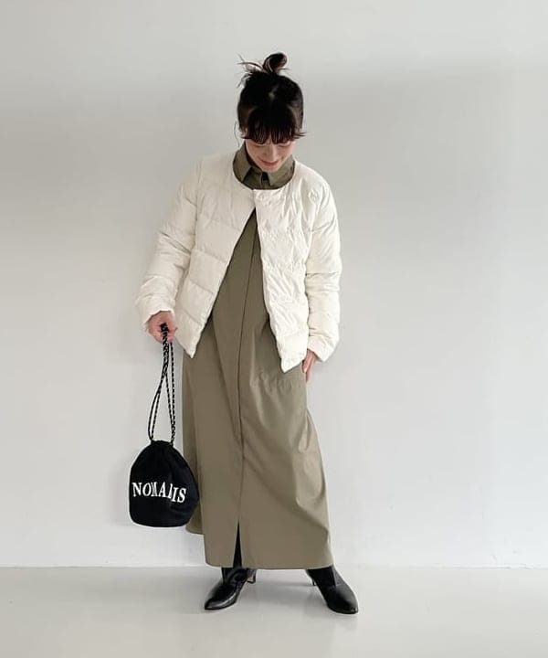 IZUMI MAYUMIさんの「BEAMS WOMEN｜PYRENEX × Demi-Luxe BEAMS / 別注 CANNES SOFT ダウンジャケット」を使ったコーディネート