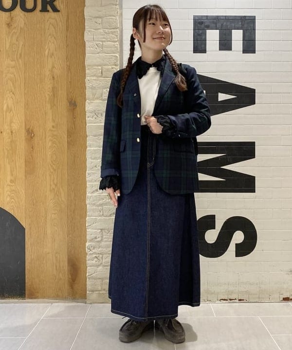 木村 海侑さんの「BEAMS WOMEN｜BEAMS BOY / ポリエステル ウール 3ボタン ブレザー」を使ったコーディネート