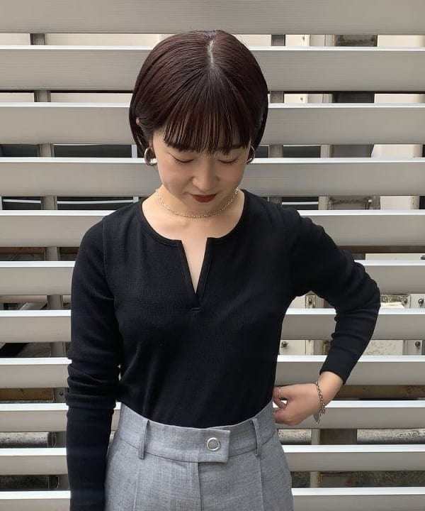 中川　ゆららさんの「BEAMS WOMEN｜PHILIPPE AUDIBERT / ALBA ネックレス シルバー」を使ったコーディネート