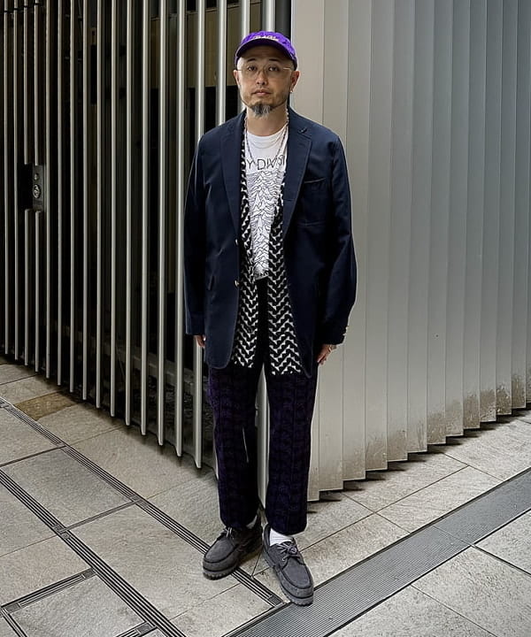 林 義人さんの「コンバット ウール 3ボタン ブレザー」を使ったコーディネート