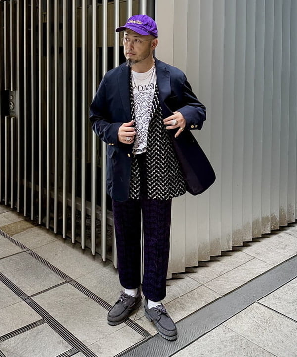 林 義人さんの「コンバット ウール 3ボタン ブレザー」を使ったコーディネート