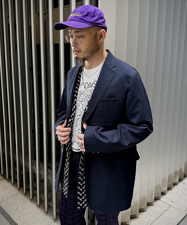 林 義人さんの「コンバット ウール 3ボタン ブレザー」を使ったコーディネート