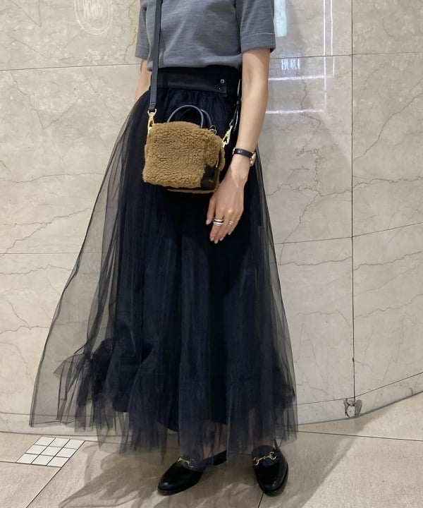SANOさんの「BEAMS WOMEN｜VIOLAd’ORO × Demi-Luxe BEAMS / 別注 エコムートン ミニショルダーバッグ」を使ったコーディネート