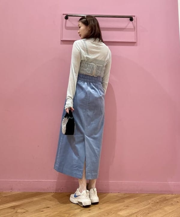 水野 萌香さんの「BEAMS WOMEN｜Ray BEAMS / ライン ストーン バッグ」を使ったコーディネート