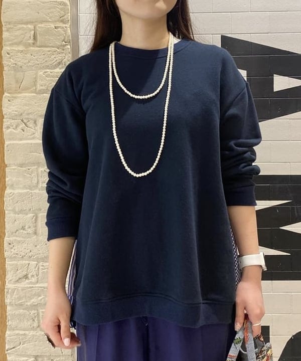 木村 海侑さんの「BEAMS WOMEN｜BEAMS BOY / 樹脂 パール ロング ネックレス」を使ったコーディネート