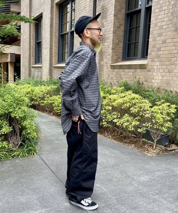 ビームスジャパン ニュービッグチノトラウザー M ブラック 日本