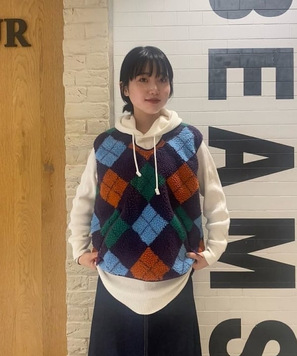 モモさんの「BEAMS WOMEN｜BEAMS BOY / デニム 5ポケット マキシスカート」を使ったコーディネート