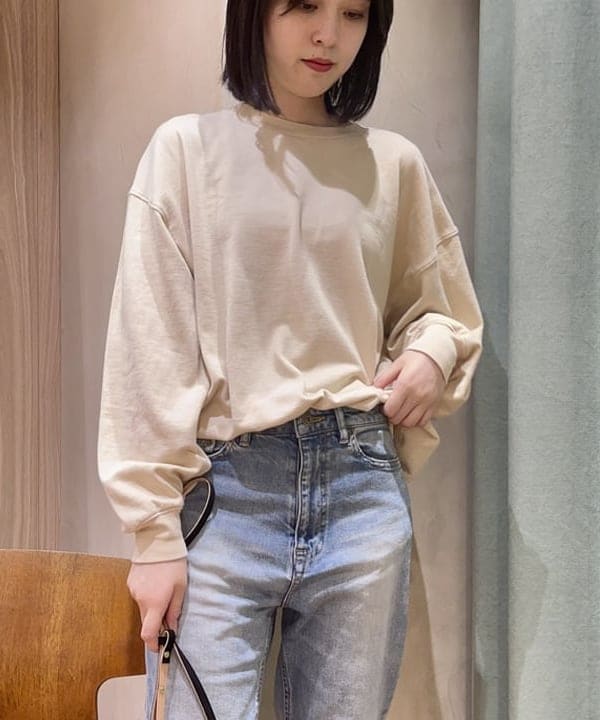 山田 千遥さんの「BEAMS WOMEN｜AK+1 / 11オンス デニムパンツ」を使ったコーディネート