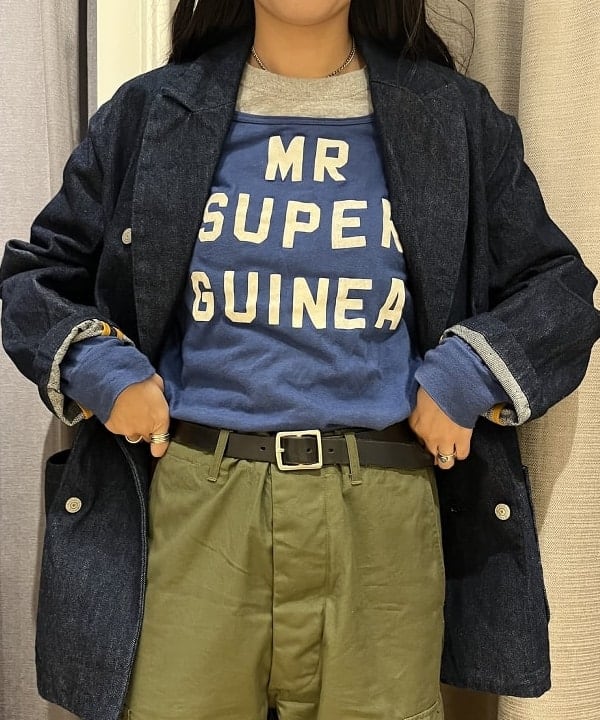 ミナミマリコさんの「BEAMS WOMEN｜BEAMS BOY / 25mm WASH ベルト」を使ったコーディネート