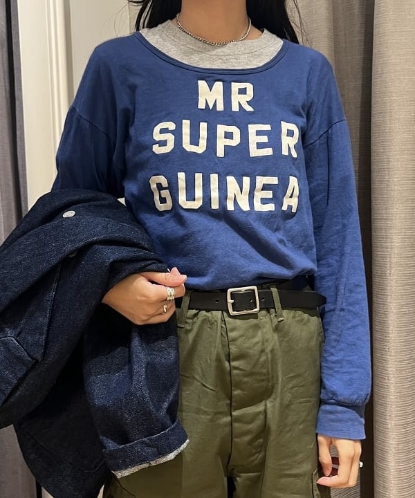 ミナミマリコさんの「BEAMS WOMEN｜BEAMS BOY / 25mm WASH ベルト」を使ったコーディネート