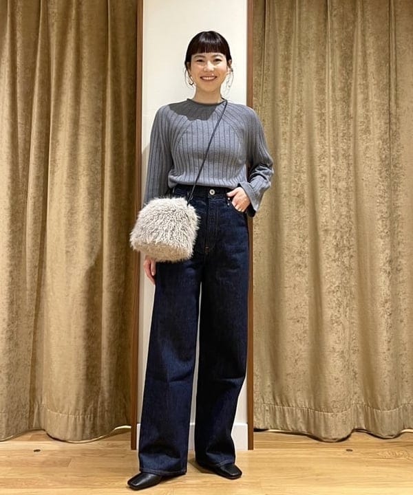Ichika Hondaさんの「BEAMS WOMEN｜upper hights × Demi-Luxe BEAMS / 別注 THE NIECE デニムパンツ」を使ったコーディネート