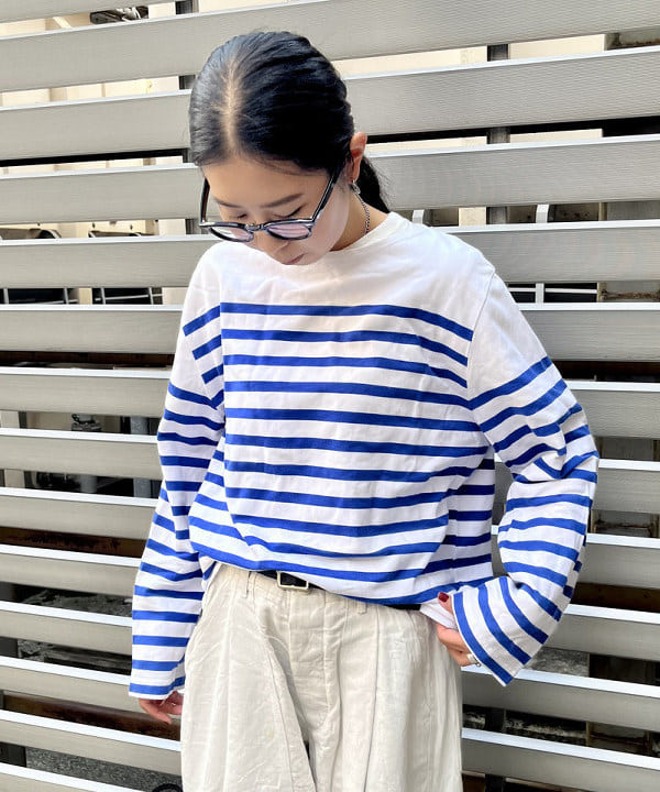 ミナミマリコさんの「BEAMS WOMEN｜BEAMS BOY / 25mm WASH ベルト」を使ったコーディネート